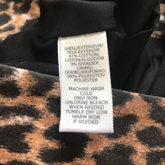 Loft Leopard Print Pencil Skirt - Picture 5 of 5